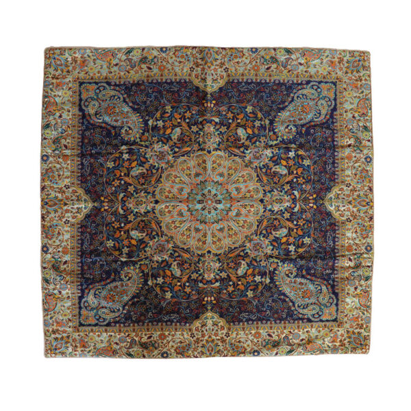 7-color Blue Termeh Tablecloth – 360 density, 40% Silk