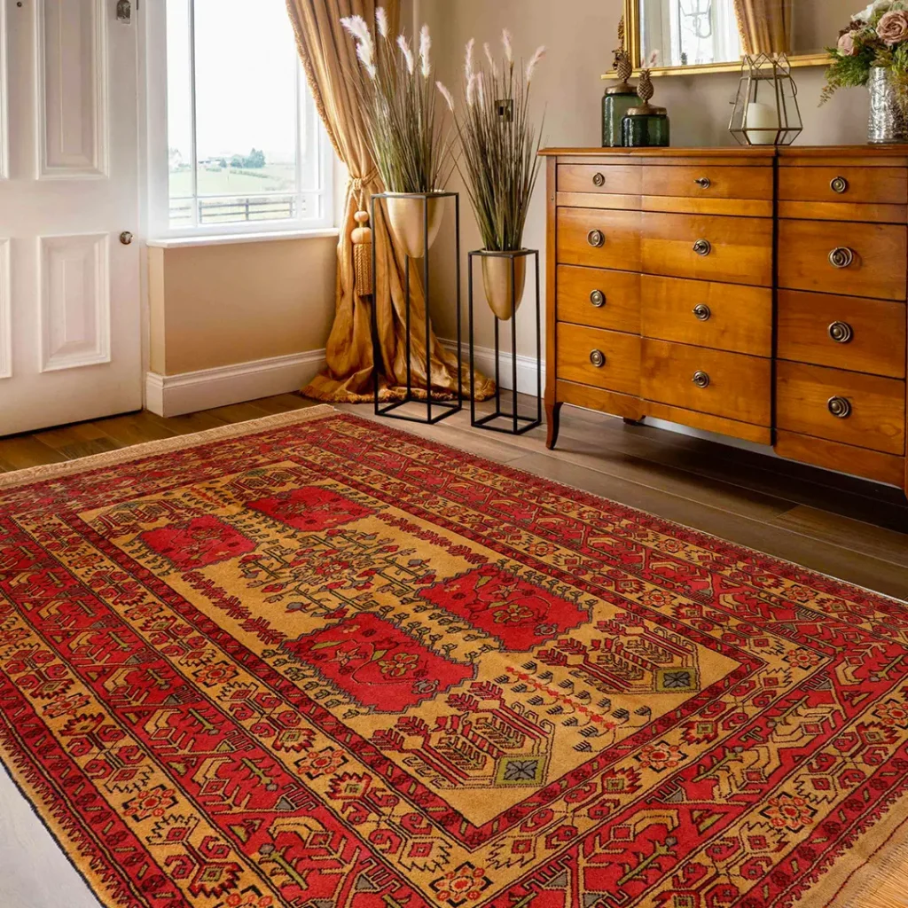 SHIRAZ 28 Tapis en laine Khorasan fait main 2