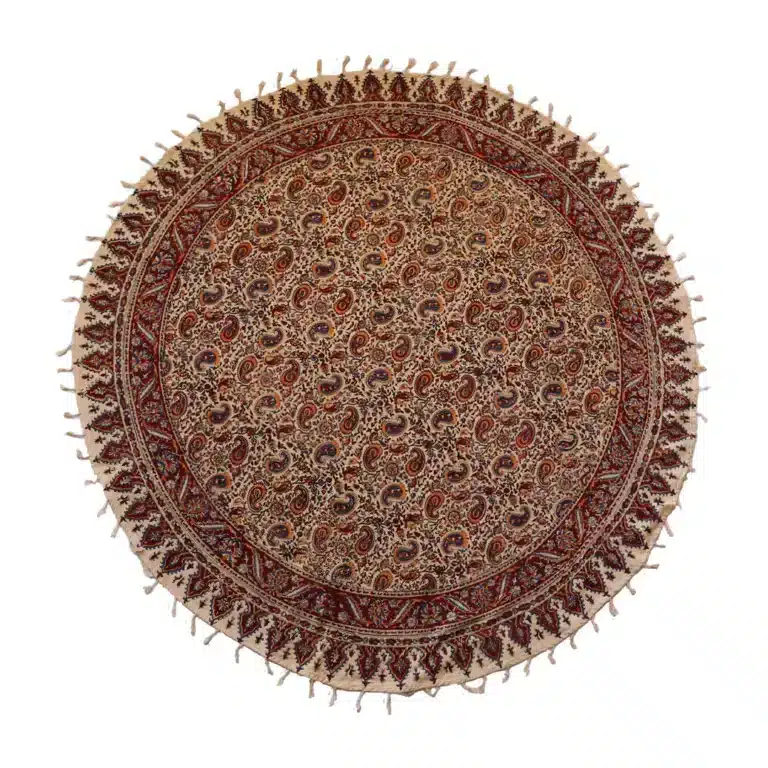 Round Ghalamkar Tablecloth